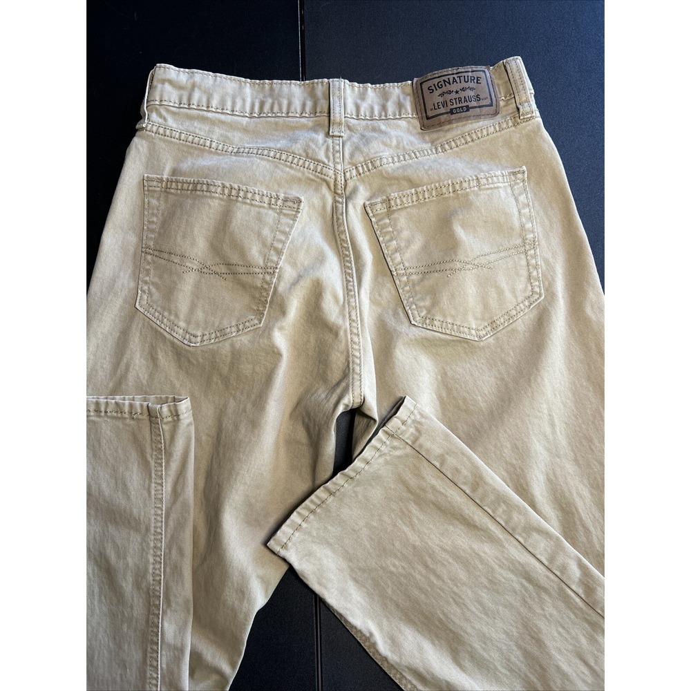 Signature Levi Strauss Athletic Khaki Chino Pants Men's 30x32